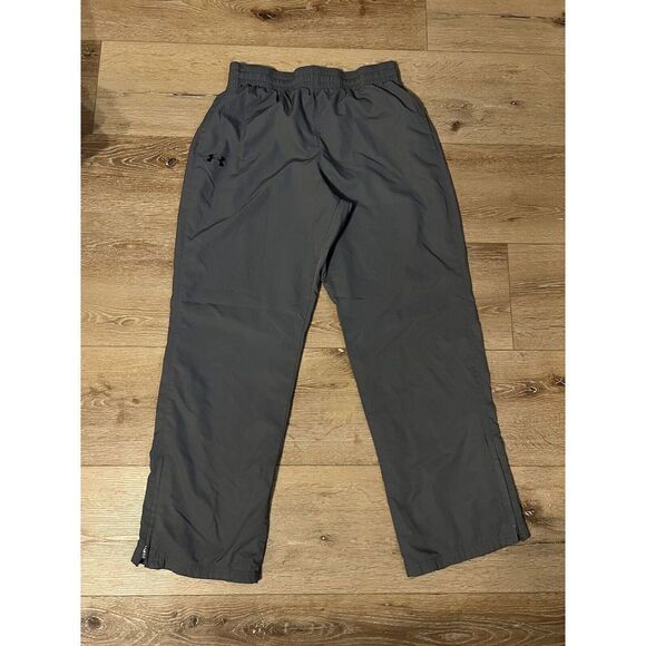 Under Armour Mens Gray Swishy Sweatpants Size Large w/ Drawstring - Picture 1 of 3